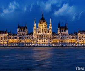 Układanka Budynek parlamentu w Budapeszcie
