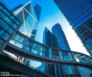 Układanka Budynki urzędów Hong Kong