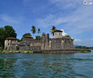 Układanka Castillo de San Felipe de Lara, Rio Dulce, Gwatemala