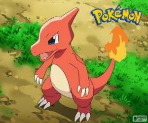 Układanka Charmeleon jest ewolucja i Charmander Charizard Evolves