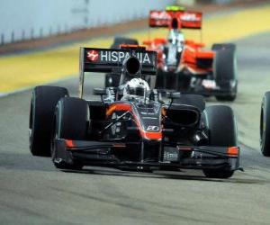 Układanka Christian Klien - HRT - Singapore 2010