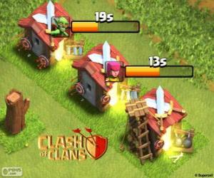 Układanka Clash of Clans koszar