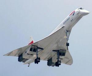 Układanka Concorde samolotów naddźwiękowych