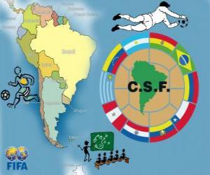 Układanka Confederación Sudamericana de Fútbol (CONMEBOL)