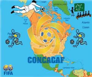 Układanka Confederation of North and Central American and Caribbean Association Football (CONCACAF)