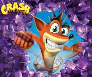 Układanka Crash Bandicoot, bohater gry wideo Crash Bandicoot