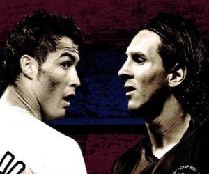 Układanka Cristiano Ronaldo vs Lionel Messi