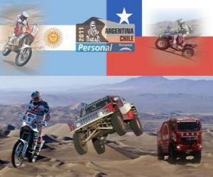 Układanka Dakar 2011 Argentina Chile