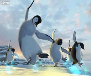 Układanka Dancing pingwiny w Happy Feet filmy