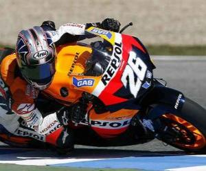 Układanka Dani Pedrosa pilotowanie jej moto GP