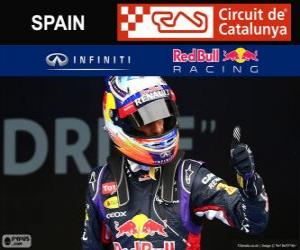 Układanka Daniel Ricciardo - Red Bull - Grand Prix Hiszpanii 2014, 3 sklasyfikowane