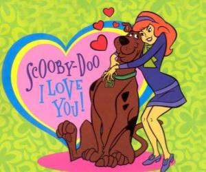 Układanka Daphne obejmując Scooby Doo