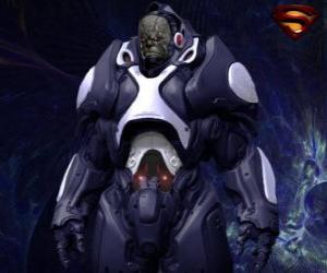 Układanka Darkseid, tyran odległego świata Apokolips zwanych kosmicznych bogów.