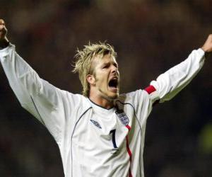 Układanka David Beckham z okazji cel