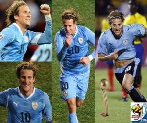 Układanka Diego Forlan, Best Player (The Golden Ball) na Mistrzostwa Świata w RPA Football 2010