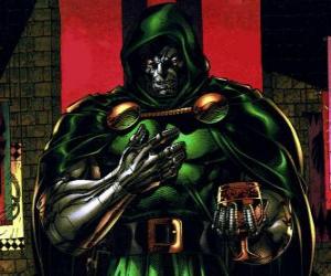 Układanka Doctor Doom to supervillain i wrogiem Fantastic Four