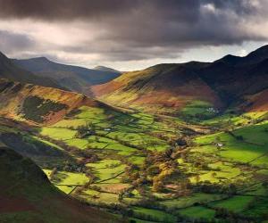 Układanka Dolina Newlands, Cumbria, Anglia