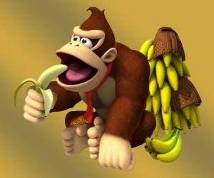 Układanka Donkey Kong, znany goryl Nintendo