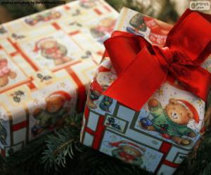 Układanka Dwa prezenty świąteczne