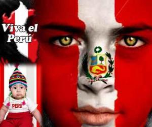 Układanka Dzień Niepodległości Peru, 28 lipca. Upamiętnia on Deklaracji Niepodległości z Hiszpanii w 1821 roku