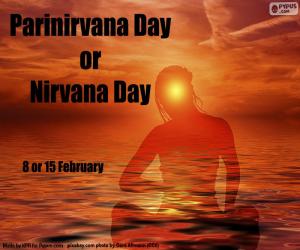 Układanka Dzień Parinirvana lub Nirvana Day