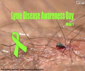 Układanka Dzień Świadomości Choroby z Lyme