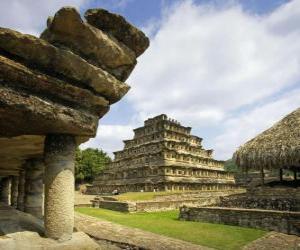 Układanka El Tajin jest witryną archeologicznych, Veracruz w Meksyku