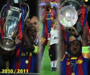 Układanka Eric Abidal spotkanie jako kapitan Cup, Champions League 2010-2011