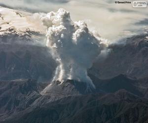 Układanka Erupcja wulkanu w