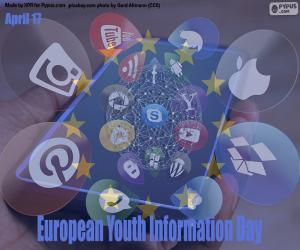 Układanka Europejski Dzień Informacji Młodzieży