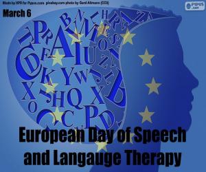 Układanka Europejski Dzień Mowy i Terapii Langauge