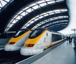 Układanka Eurostar szybka kolej