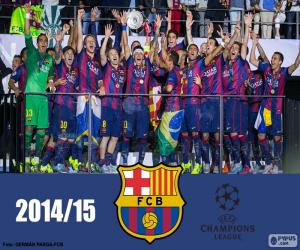 Układanka FC Barcelona Champions League 14-15