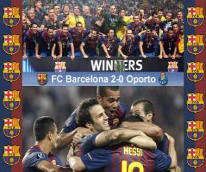 Układanka FC Barcelona mistrzem 2011 Superpuchar UEFA