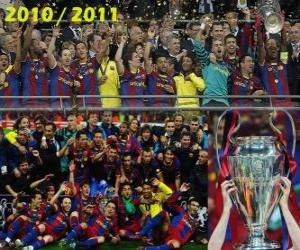 Układanka FC Barcelona, ​​mistrz Liga Mistrzów UEFA 2010-2011