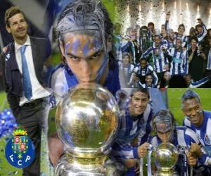 Układanka FC Porto, portugalski Liga 2010-11 świętowania mistrzostwa