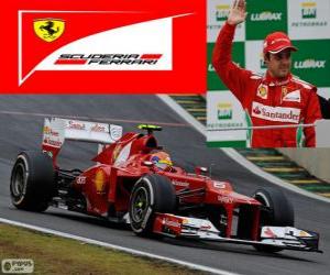 Układanka Felipe Massa - Ferrari - Grand Prix Brazylii 2012, 3. sklasyfikowane