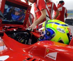 Układanka Felipe Massa, w rozwoju jego Ferrari