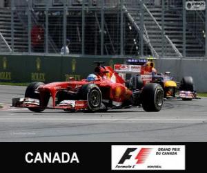 Układanka Fernando Alonso - Ferrari - 2013 Grand Prix Kanady, 2 ° sklasyfikowane