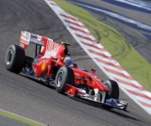 Układanka Fernando Alonso - Ferrari - Bahrajn 2010