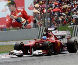 Układanka Fernando Alonso - Ferrari - Grand Prix z Hiszpanii (2012) (2 stanowiska)