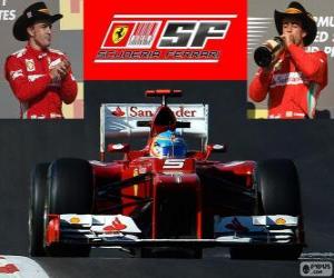 Układanka Fernando Alonso - Ferrari - Grand Prix Stanów Zjednoczonych 2012, 3. sklasyfikowane