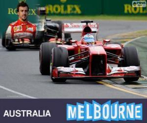 Układanka Fernando Alonso - Ferrari - GP Australii w 2013, 2 °, sklasyfikowanych