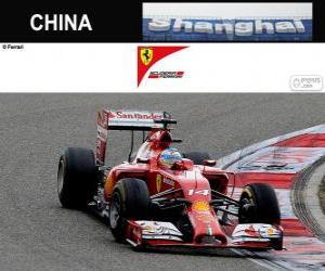 Układanka Fernando Alonso - Ferrari - Grand Prix Chin 2014, 3 sklasyfikowane