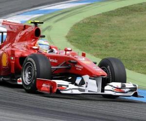 Układanka Fernando Alonso - Ferrari - Hockenheimring 2010