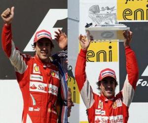 Układanka Fernando Alonso - Ferrari - Hungaroring, Grand Prix Węgier (2010) (2 miejsce)
