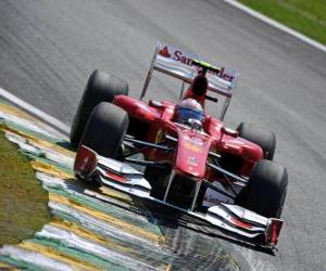 Układanka Fernando Alonso - Ferrari - Interlagos 2010