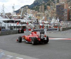 Układanka Fernando Alonso - Ferrari - Monte-Carlo 2010