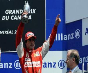 Układanka Fernando Alonso - Ferrari - Montreal, 2010 (3 pozycję)