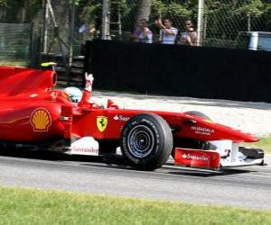 Układanka Fernando Alonso - Ferrari - Monza 2010